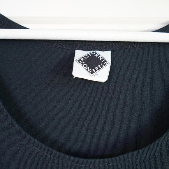 California Concepts Summer Fun Maxi‎ Dress & Jacket, Black White Graphic - Picture 4 of 8